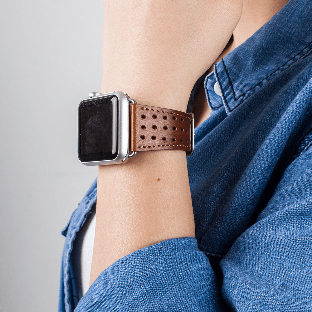 B2B - Leather Apple Watch Bands - 87008 Style RBT3 Bomonti
