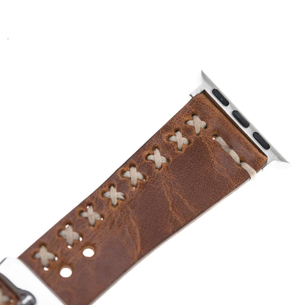 B2B - Leather Apple Watch Bands - Aqua Style V18 Bomonti