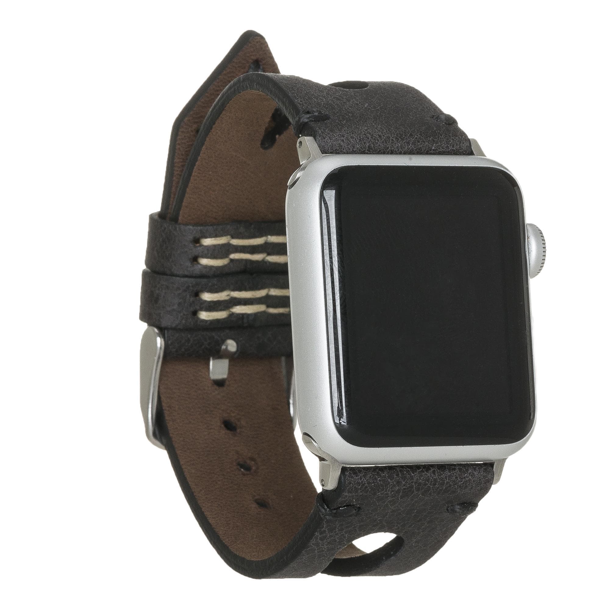 B2B - Leather Apple Watch Bands - BA2 Style Drop Cut TN1 Bomonti