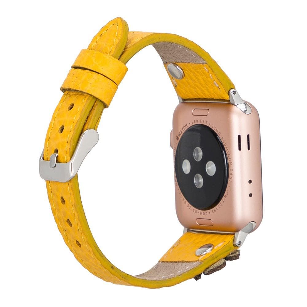B2B - Leather Apple Watch Bands - Clasic Slim Flover Style FL12 Bomonti