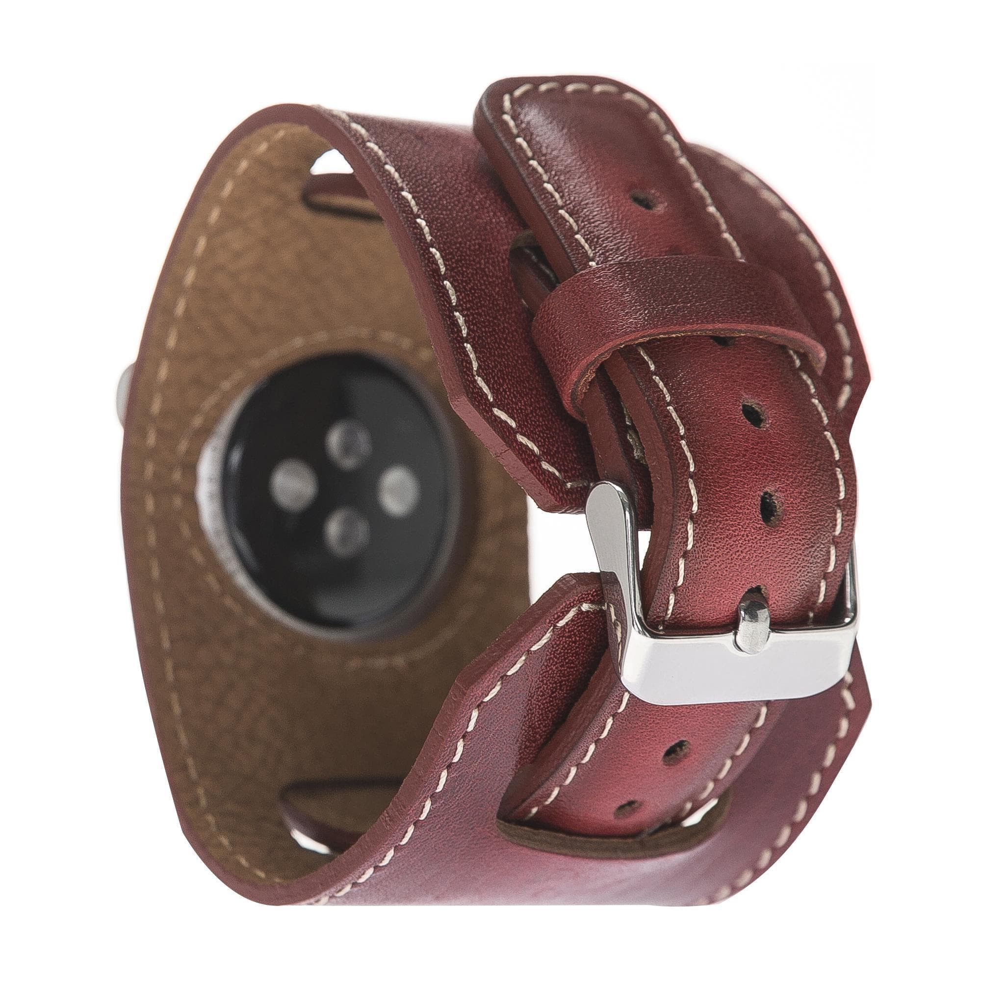 B2B - Leather Apple Watch Bands - Cuff Style Bomonti
