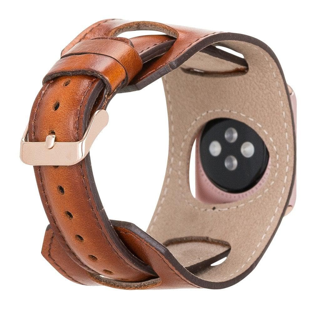 B2B - Leather Apple Watch Bands - Cuff Style Bomonti