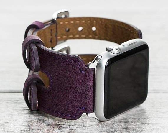 B2B - Leather Apple Watch Bands - Double Cuff DB Style G7 Bomonti