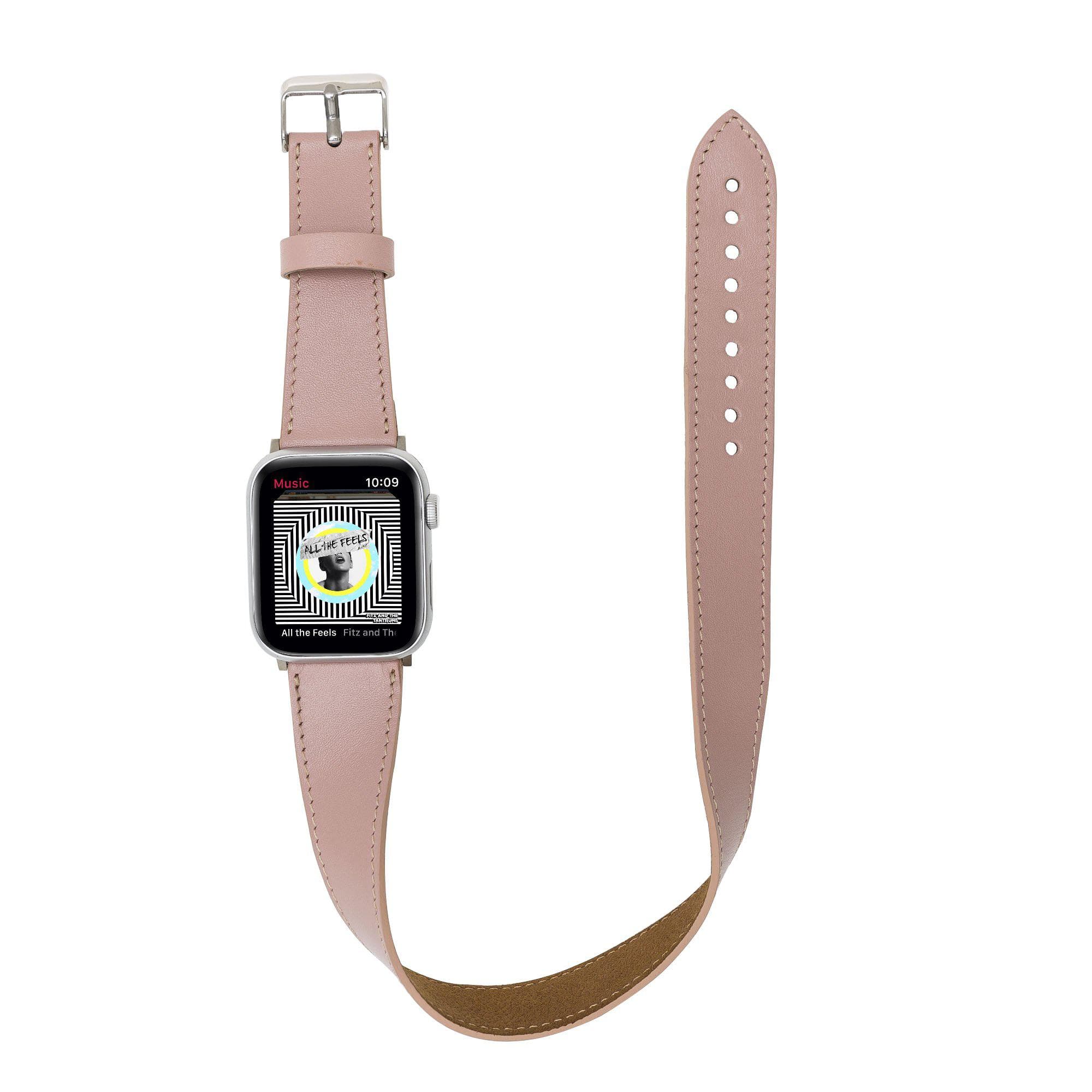 B2B - Leather Apple Watch Bands - DT Double Tour Style Bomonti