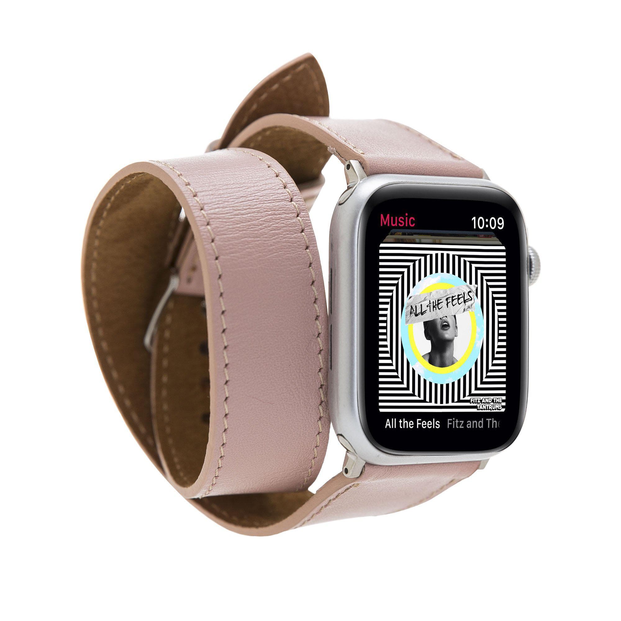 B2B - Leather Apple Watch Bands - DT Double Tour Style NU2 Bomonti