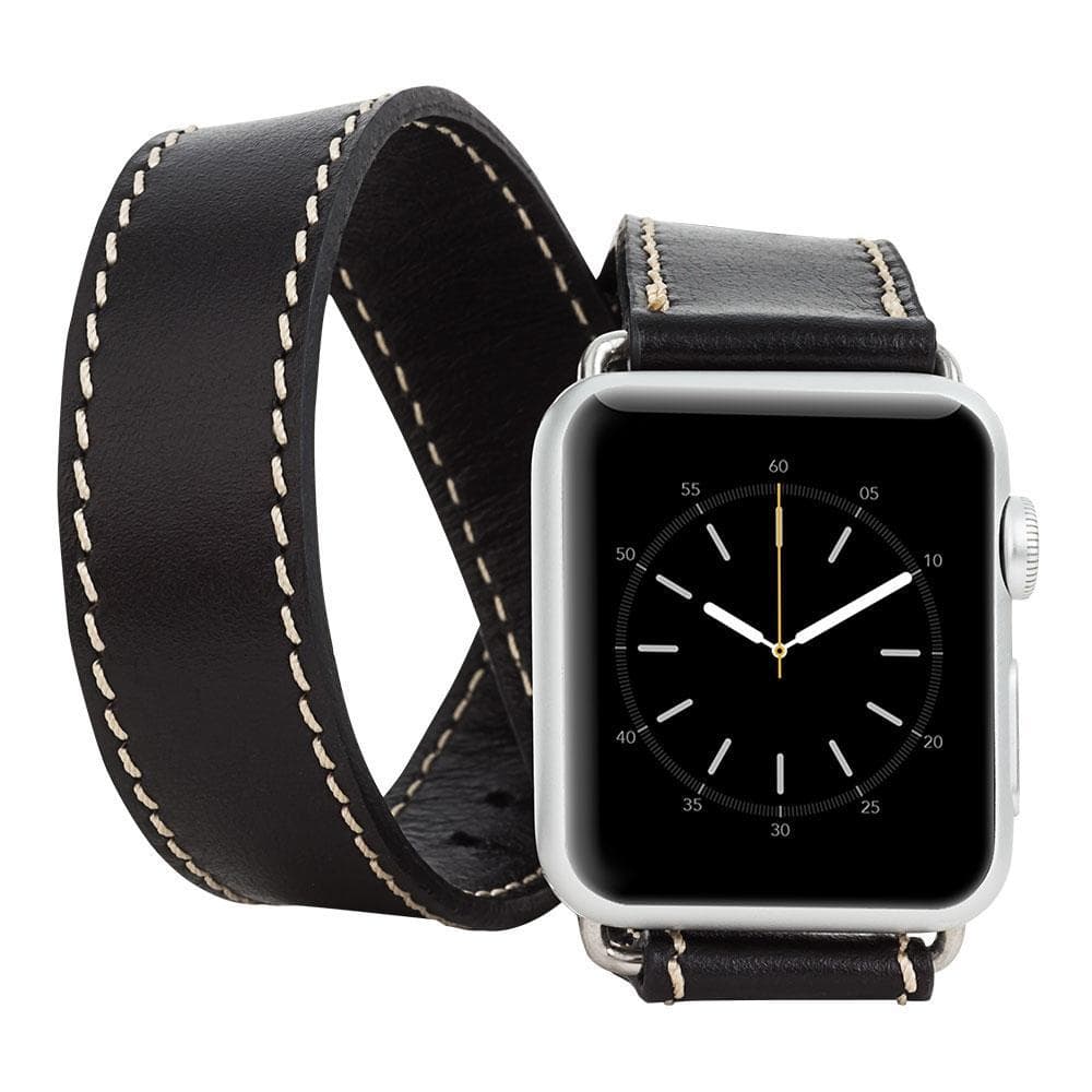 B2B - Leather Apple Watch Bands - DT Double Tour Style RST1 Bomonti