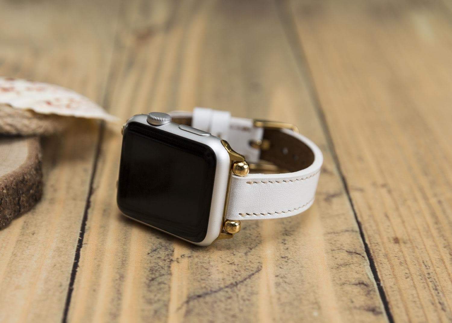 B2B - Leather Apple Watch Bands - Ferro Seamy Style F3 Bomonti