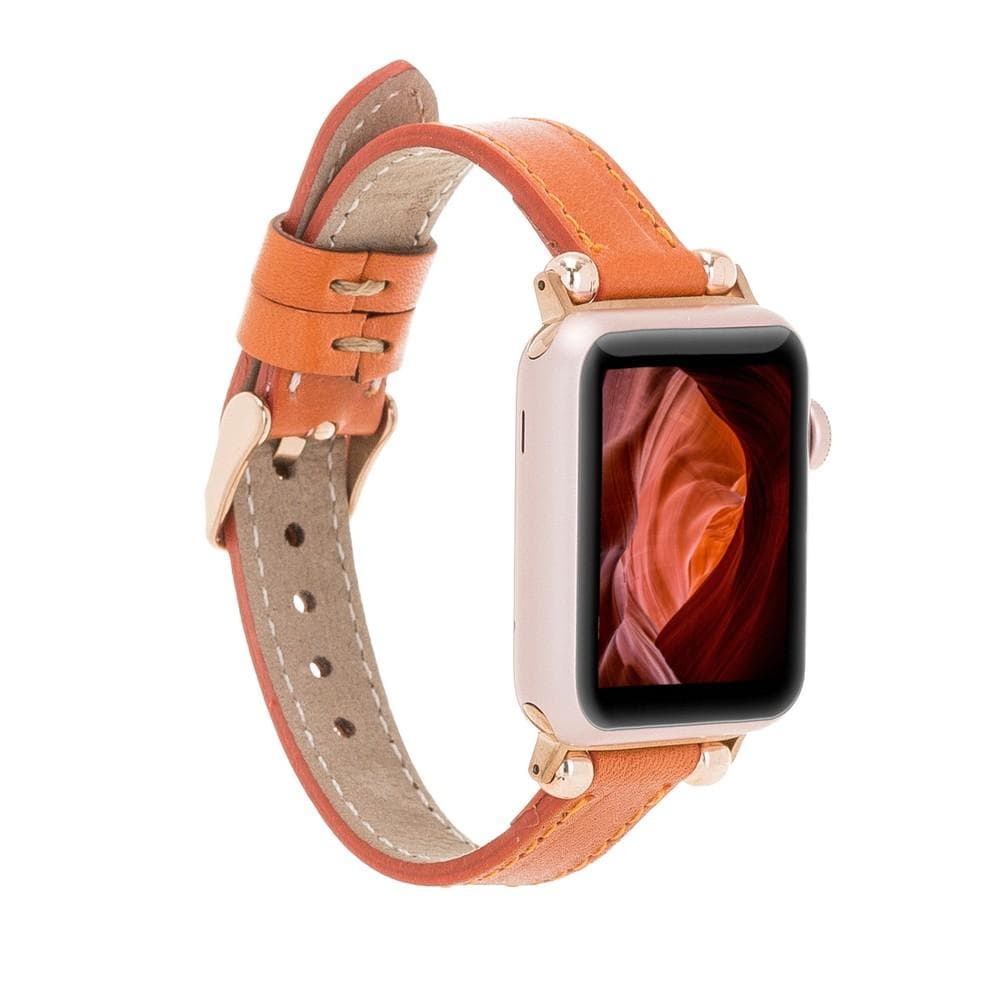 B2B - Leather Apple Watch Bands - Ferro Seamy Style F5 Bomonti