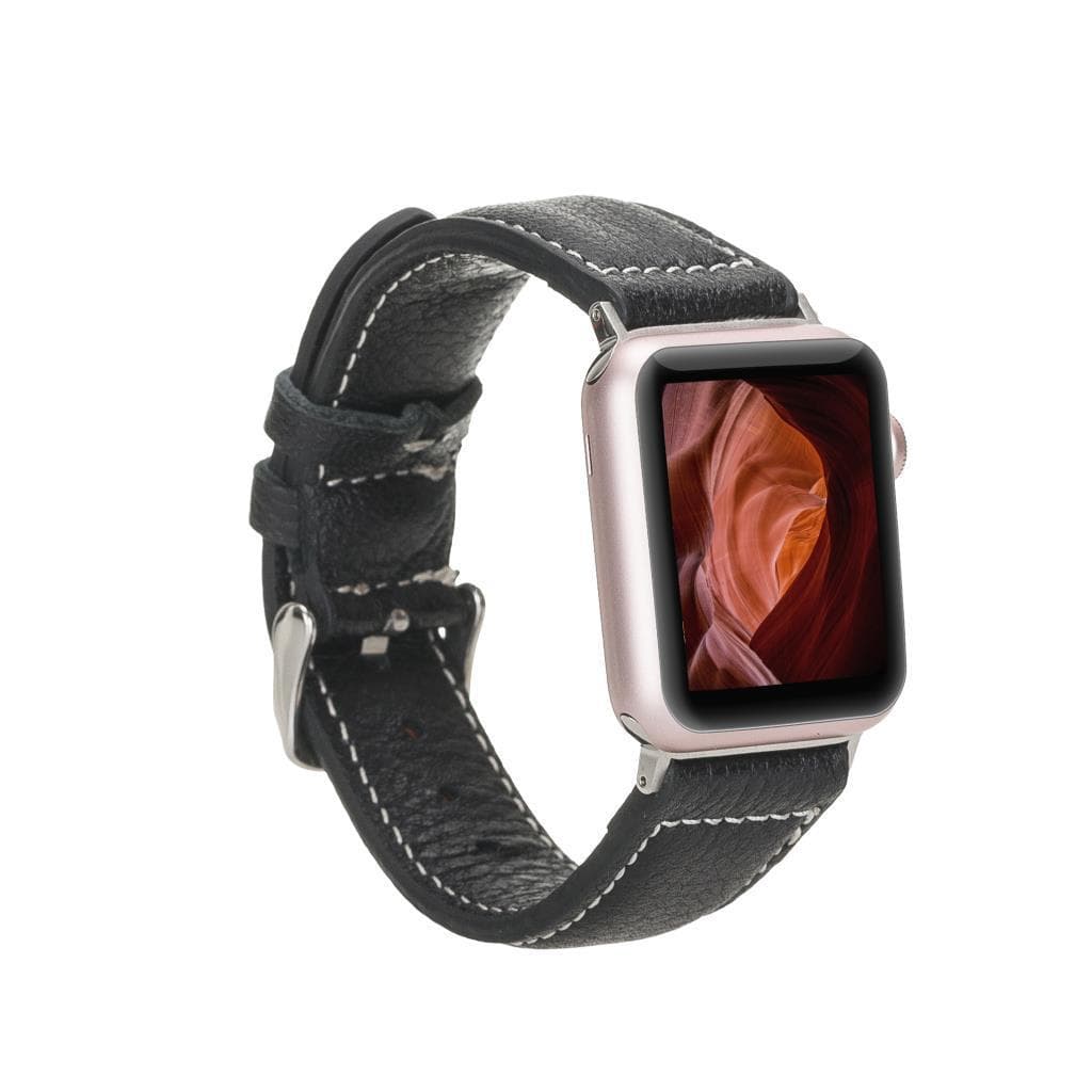 B2B - Leather Apple Watch Bands - NM1 Style AS1 Bomonti