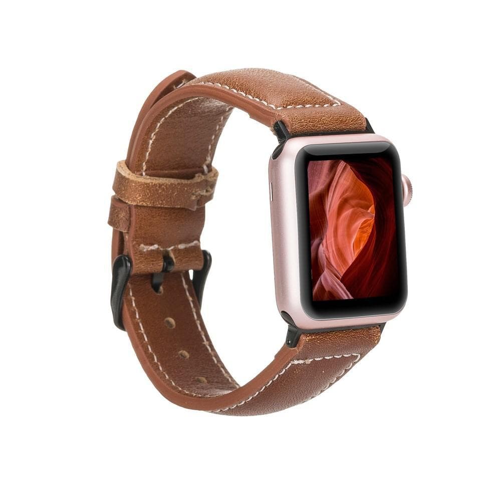 B2B - Leather Apple Watch Bands - NM1 Style AS4 Bomonti