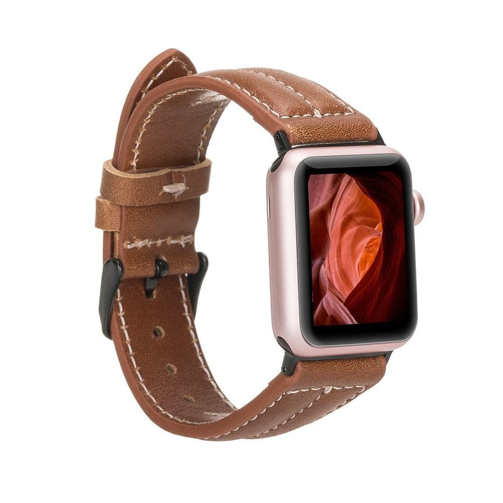 B2B - Leather Apple Watch Bands - NM3 Style AS2 Bomonti