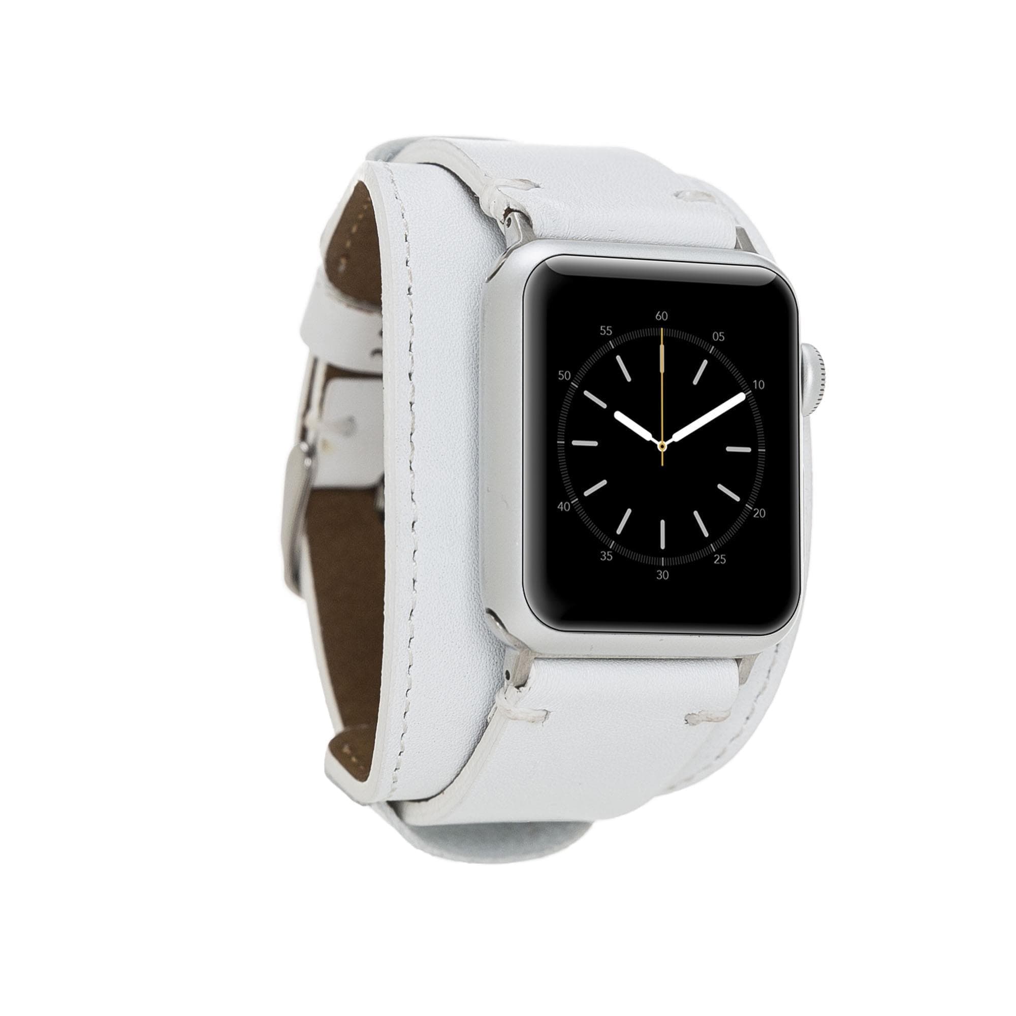 B2B - Leather Apple Watch Bands - Pulsar Cuff Style F3 Bomonti