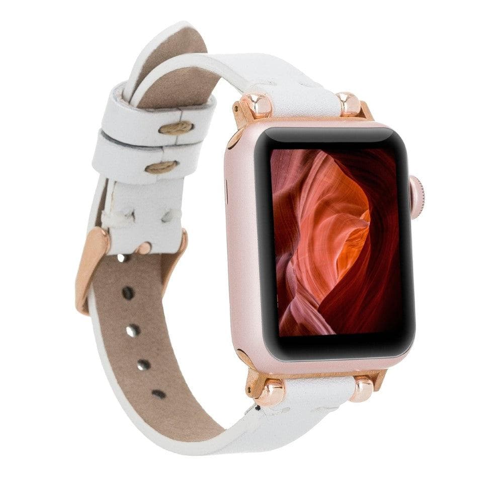 B2B - Leather Fitbit Watch Bands - Ferro Rose Trok Style F3 Bomonti