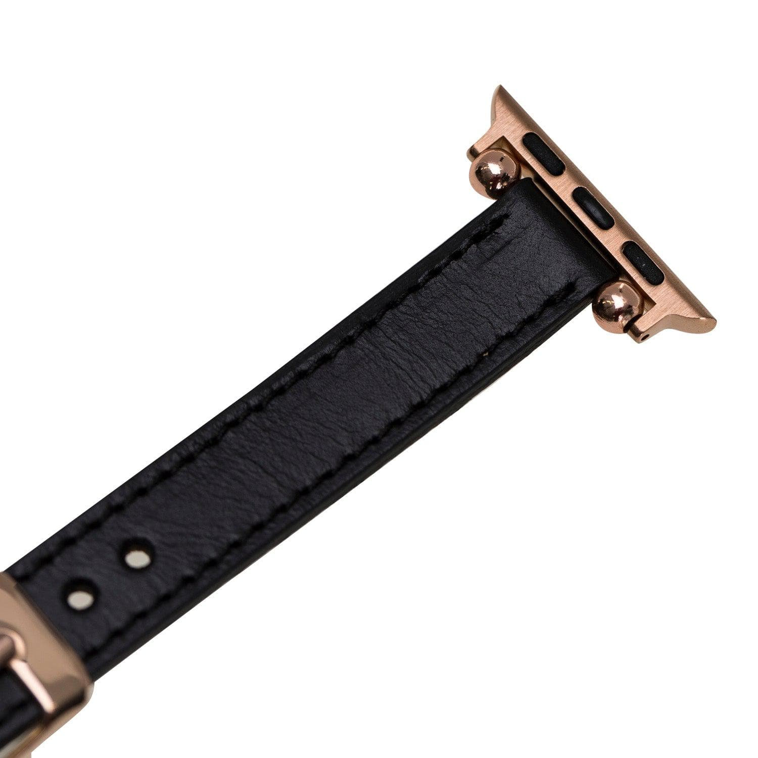 B2B - Leather Fitbit Watch Bands - Ferro Rose Trok Style Bomonti