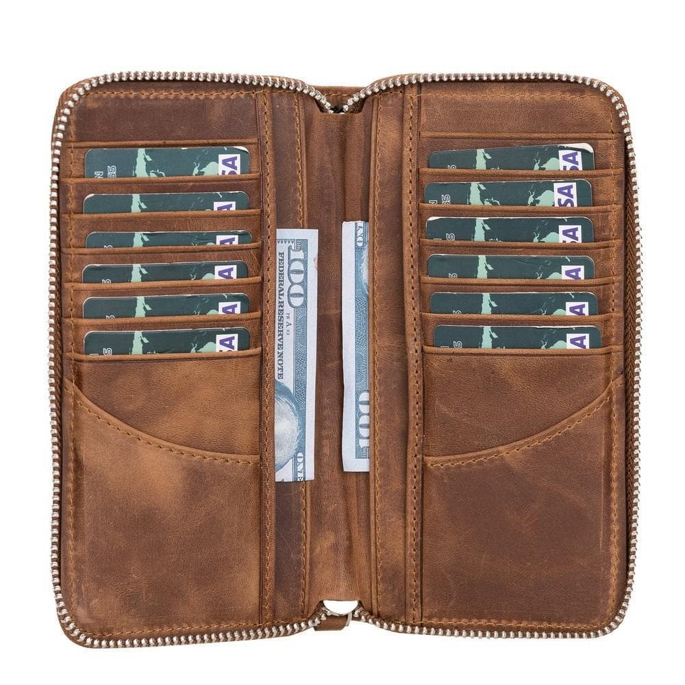 B2B - Ovis Universal Leather Wallet Case 6.5" G2 Bomonti