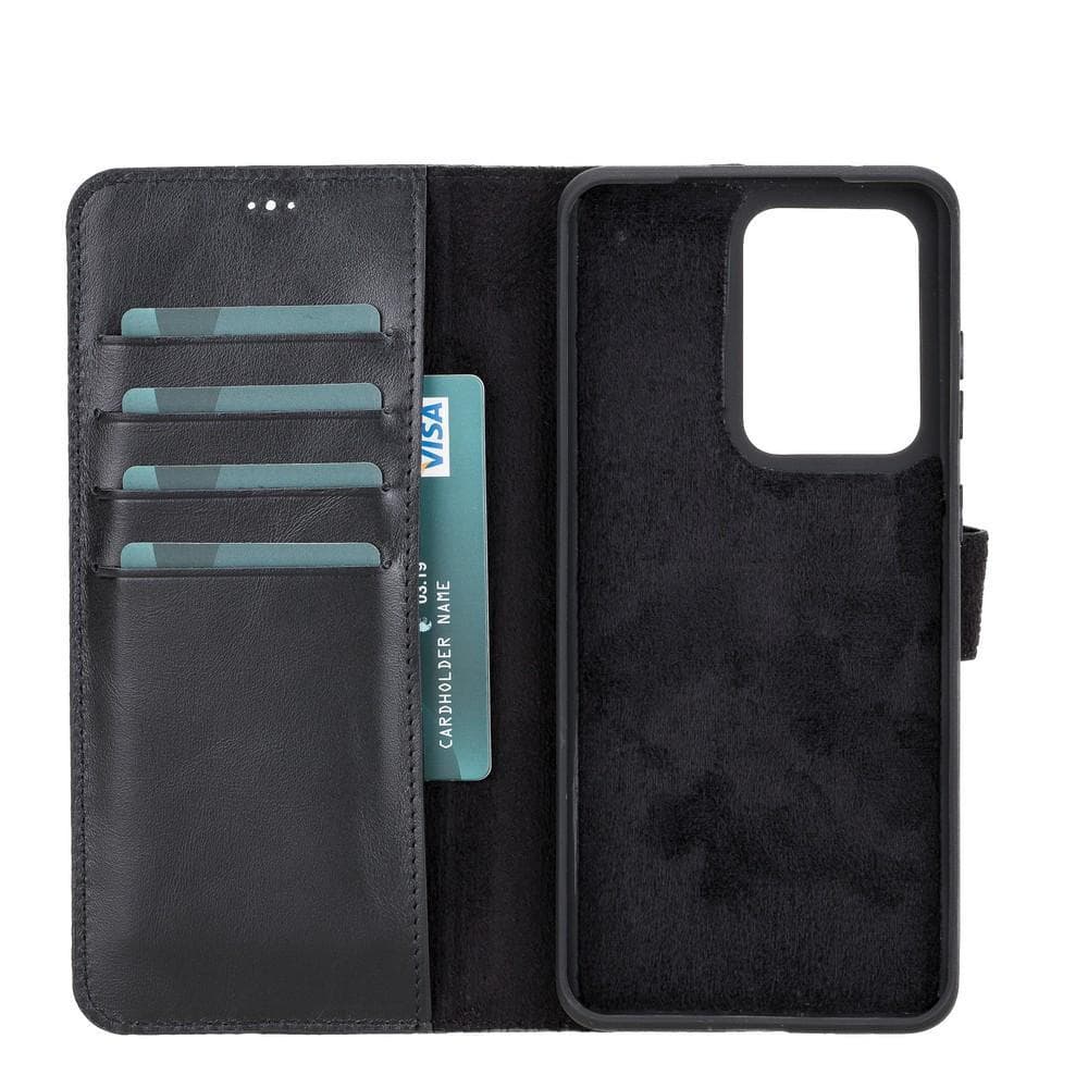 Samsung Galaxy S21 FE (Fan Edition) Detachble Leather Wallet Case - MW