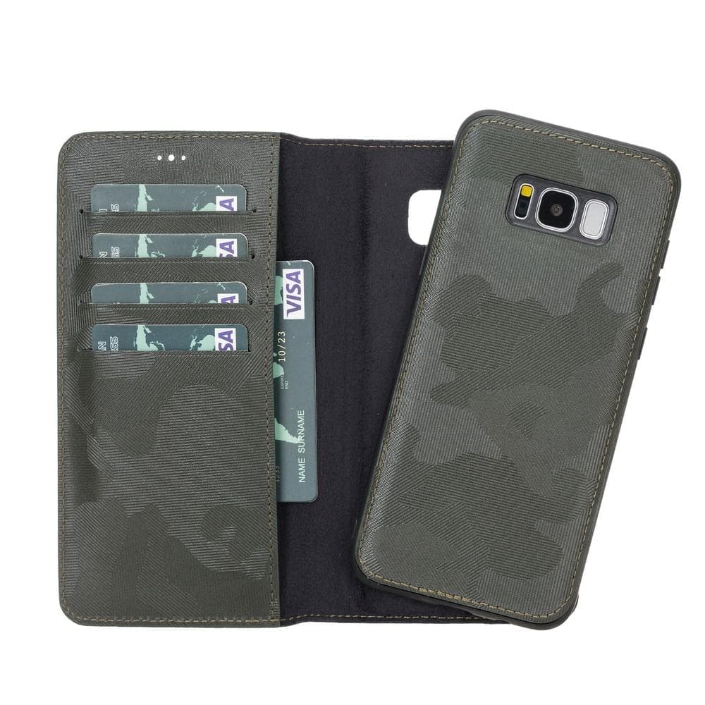 B2B - Samsung Galaxy S8 Plus Leather Case | Detachable Wallet KFGRN Bomonti