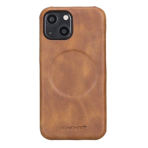 Rostar Brown Leather iPhone 13 Mini Detachable Bi-Fold Wallet Case with Mag Safe & Card Holder - Bomonti - 5