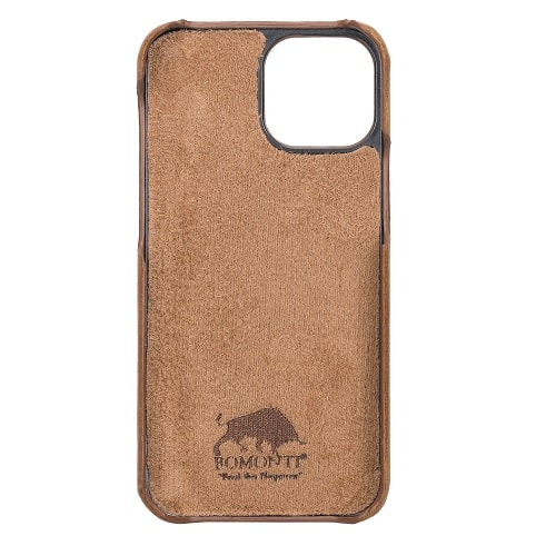 Rostar Brown Leather iPhone 13 Mini Detachable Bi-Fold Wallet Case with Mag Safe & Card Holder - Bomonti - 6