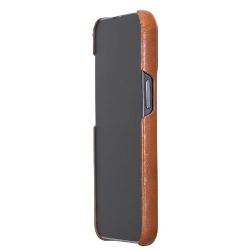 Rostar Golden Brown Leather iPhone 13 Pro Detachable Bi-Fold Wallet Case with MagSafe & Card Holder - Bomonti - 21