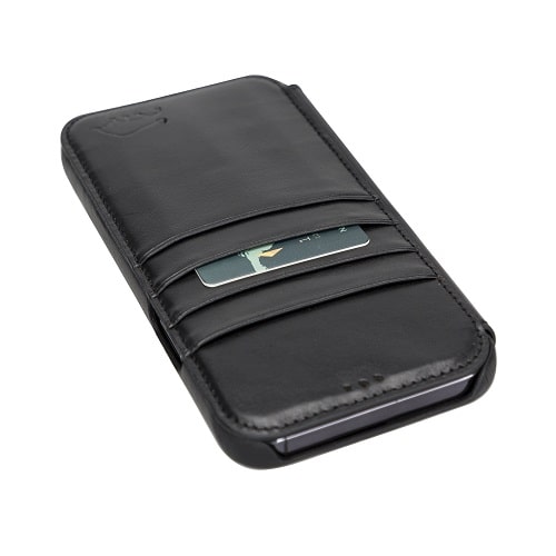 Rostar Black Leather iPhone 13 Pro Max Detachable Bi-Fold Wallet Case with MagSafe & Card Holder - Bomonti - 15