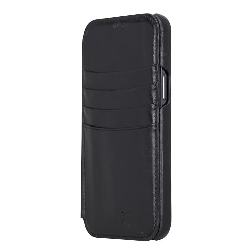 Rostar Black Leather iPhone 13 Pro Max Detachable Bi-Fold Wallet Case with MagSafe & Card Holder - Bomonti - 24